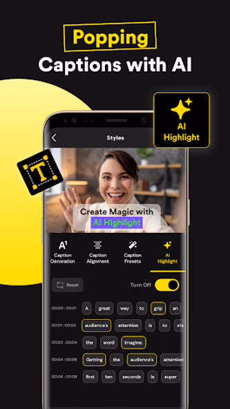 Captions Ai: Videos Subtitles Screenshot 3 - AppWisp.com