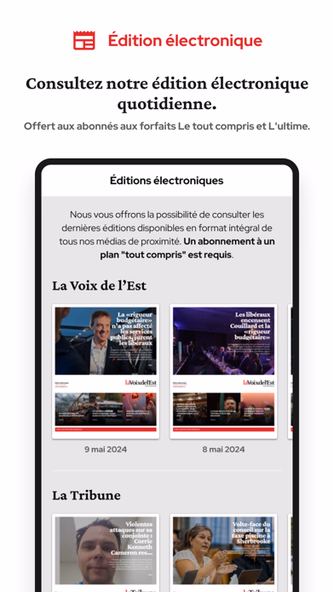 La Voix de l'Est Screenshot 3 - AppWisp.com La Voix de l'Est Screenshot 3 - AppWisp.com