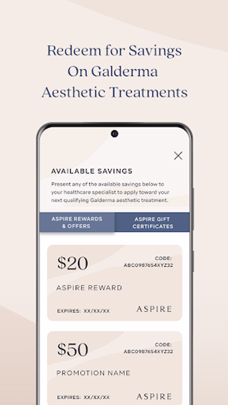 ASPIRE Galderma Rewards Screenshot 3 - AppWisp.com