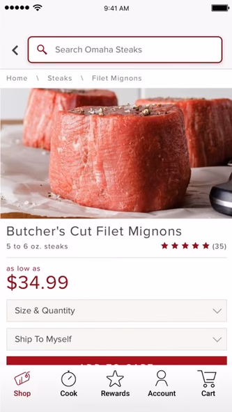 Omaha Steaks Screenshot 2 - AppWisp.com