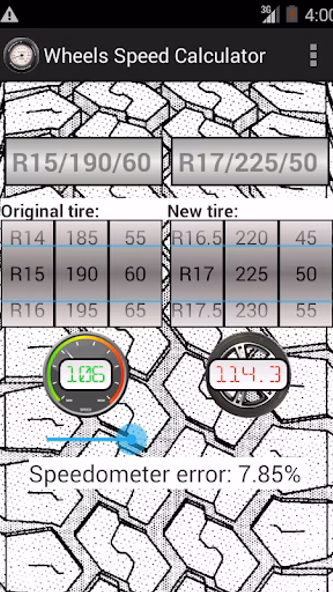 Wheels Speed Calculator Screenshot 1 - AppWisp.com Wheels Speed Calculator Screenshot 1 - AppWisp.com