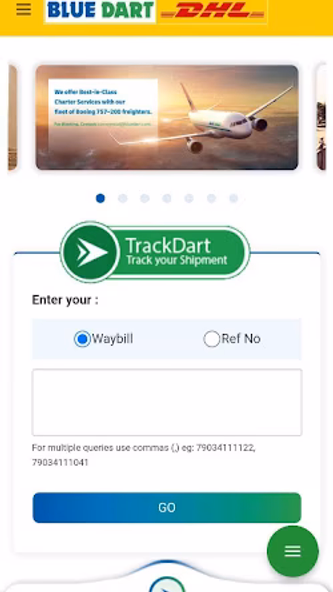 My Blue Dart App Screenshot 2 - AppWisp.com My Blue Dart App Screenshot 2 - AppWisp.com