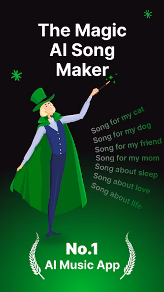 Magic Music: AI Song Generator Screenshot 1 - AppWisp.com Magic Music: AI Song Generator Screenshot 1 - AppWisp.com