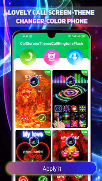 Lovely Call Screen-Color Phone Screenshot 1 - AppWisp.com Lovely Call Screen-Color Phone Screenshot 1 - AppWisp.com