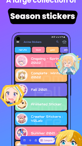 +999K Anime Stickers WASticker Screenshot 3 - AppWisp.com +999K Anime Stickers WASticker Screenshot 3 - AppWisp.com
