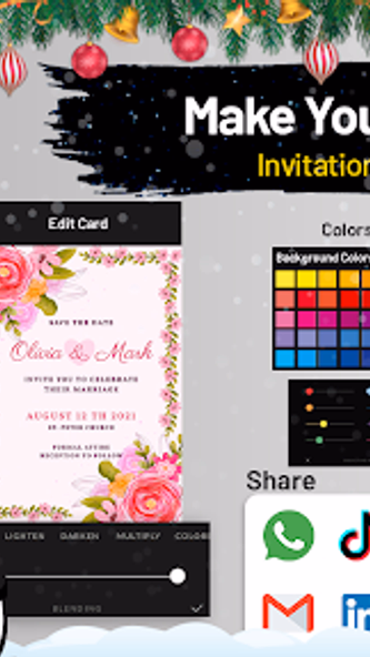 Party Invitation Card Maker Screenshot 3 - AppWisp.com Party Invitation Card Maker Screenshot 3 - AppWisp.com