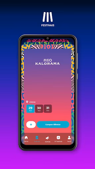 MEO Festivais Screenshot 2 - AppWisp.com MEO Festivais Screenshot 2 - AppWisp.com