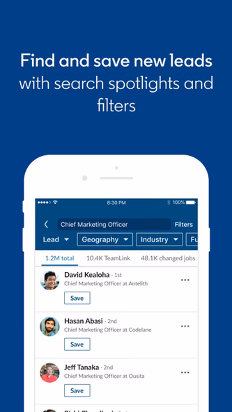 LinkedIn Sales Navigator Screenshot 2 - AppWisp.com LinkedIn Sales Navigator Screenshot 2 - AppWisp.com