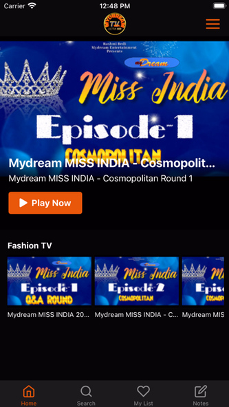 Mydream TV USA Screenshot 1 - AppWisp.com Mydream TV USA Screenshot 1 - AppWisp.com