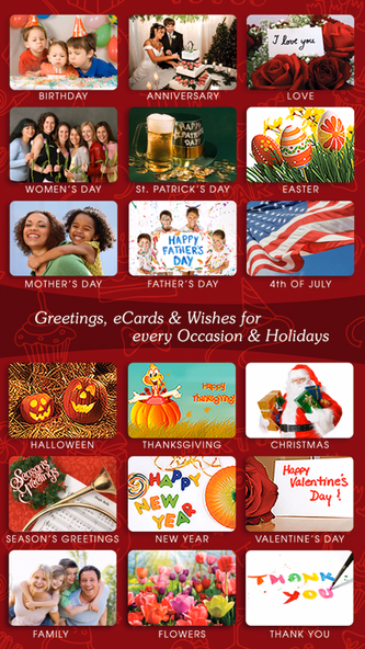Greeting Cards & Wishes Screenshot 1 - AppWisp.com Greeting Cards & Wishes Screenshot 1 - AppWisp.com