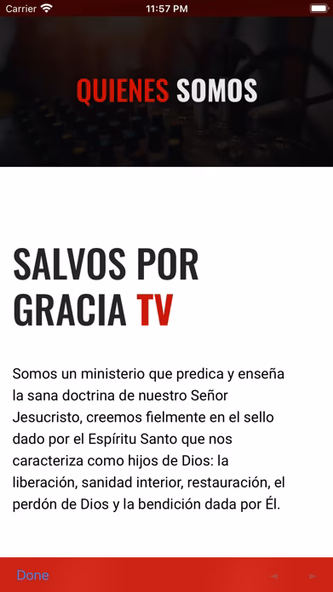 Salvos Por Gracia TV Screenshot 2 - AppWisp.com Salvos Por Gracia TV Screenshot 2 - AppWisp.com