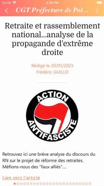 CGT Préfecture de Police Screenshot 2 - AppWisp.com CGT Préfecture de Police Screenshot 2 - AppWisp.com