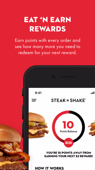 Steak 'n Shake Rewards Club Screenshot 3 - AppWisp.com Steak 'n Shake Rewards Club Screenshot 3 - AppWisp.com