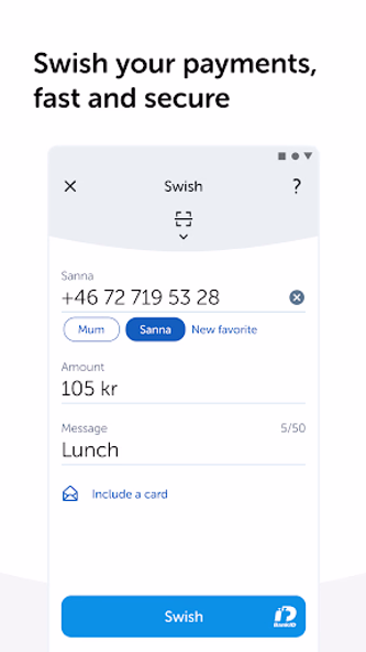 Swish payments Screenshot 4 - AppWisp.com Swish payments Screenshot 4 - AppWisp.com