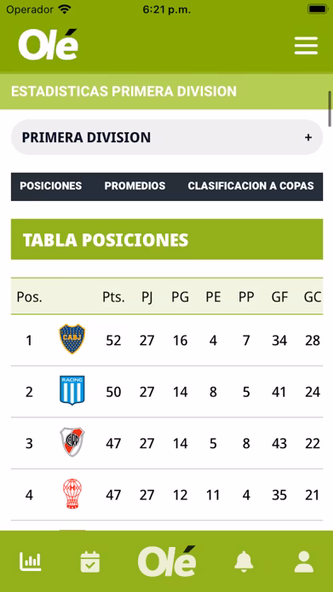 Olé: deportes 24hs Screenshot 3 - AppWisp.com Olé: deportes 24hs Screenshot 3 - AppWisp.com
