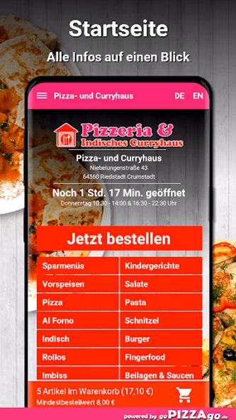Pizza- und Curryhaus Riedstadt Screenshot 2 - AppWisp.com Pizza- und Curryhaus Riedstadt Screenshot 2 - AppWisp.com