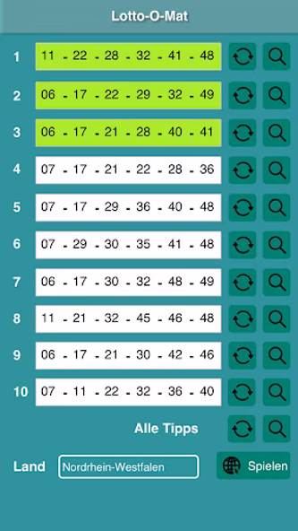 Lotto-O-Mat Screenshot 1 - AppWisp.com Lotto-O-Mat Screenshot 1 - AppWisp.com