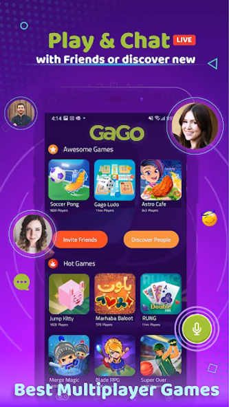 Gago: Games, Connect & Chat Screenshot 1 - AppWisp.com Gago: Games, Connect & Chat Screenshot 1 - AppWisp.com