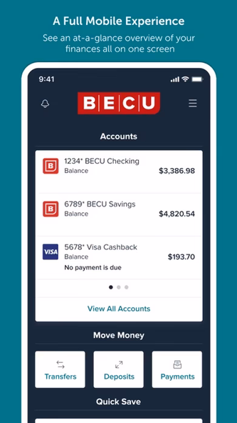 BECU Screenshot 1 - AppWisp.com BECU Screenshot 1 - AppWisp.com
