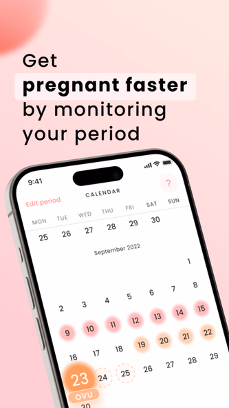 Period Tracker | Mooni Screenshot 2 - AppWisp.com Period Tracker | Mooni Screenshot 2 - AppWisp.com