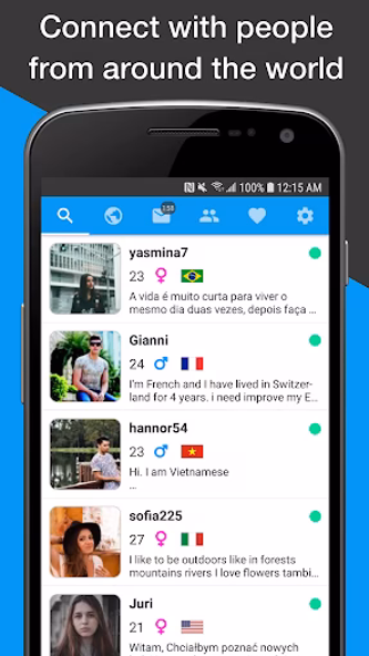 Unbordered Foreign Friend Chat Screenshot 1 - AppWisp.com Unbordered Foreign Friend Chat Screenshot 1 - AppWisp.com