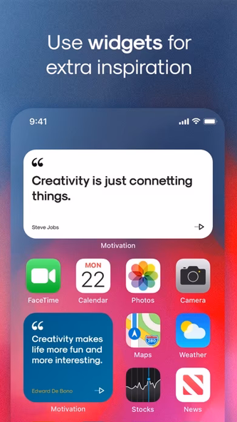 Motivation Quotes Widget Screenshot 2 - AppWisp.com Motivation Quotes Widget Screenshot 2 - AppWisp.com
