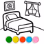 Bedroom Coloring For Kids - AppWisp.com