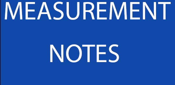 MEASUREMENT NOTES Header - AppWisp.com MEASUREMENT NOTES Header - AppWisp.com