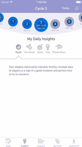 FEMM Period Ovulation Tracker Screenshot 4 - AppWisp.com FEMM Period Ovulation Tracker Screenshot 4 - AppWisp.com