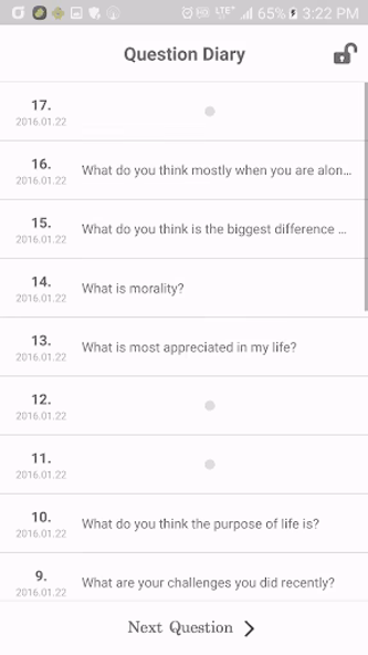 Questions Diary Screenshot 2 - AppWisp.com Questions Diary Screenshot 2 - AppWisp.com