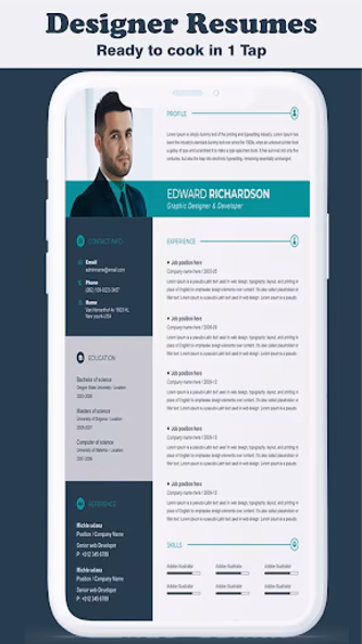 Resume Builder - CV Maker Screenshot 4 - AppWisp.com Resume Builder - CV Maker Screenshot 4 - AppWisp.com