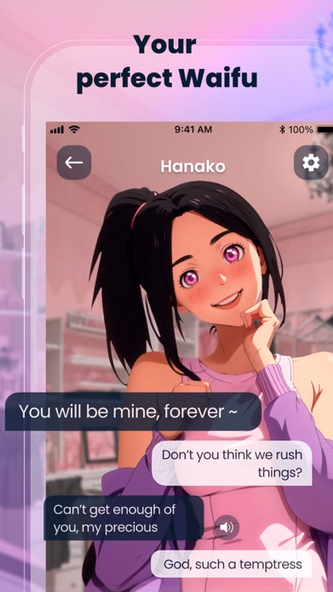 Anime Girl Chat: Roleplay AI Screenshot 1 - AppWisp.com Anime Girl Chat: Roleplay AI Screenshot 1 - AppWisp.com