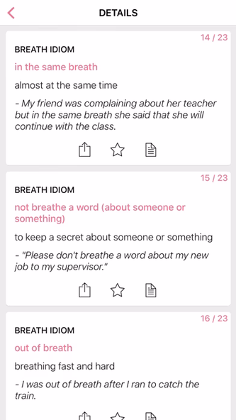 Body Eyes idioms in English Screenshot 2 - AppWisp.com Body Eyes idioms in English Screenshot 2 - AppWisp.com