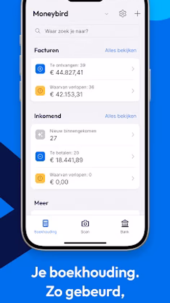 Moneybird - Online boekhouden Screenshot 1 - AppWisp.com Moneybird - Online boekhouden Screenshot 1 - AppWisp.com