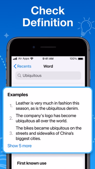 Dictionary Air - English Vocab Screenshot 2 - AppWisp.com Dictionary Air - English Vocab Screenshot 2 - AppWisp.com