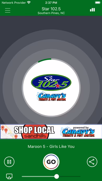Star 102.5FM Screenshot 1 - AppWisp.com Star 102.5FM Screenshot 1 - AppWisp.com