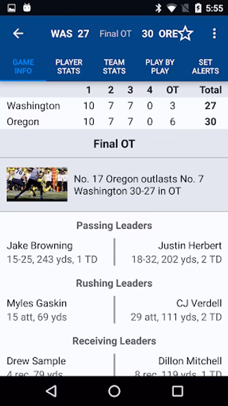 Sports Alerts - NCAA Football Screenshot 2 - AppWisp.com Sports Alerts - NCAA Football Screenshot 2 - AppWisp.com