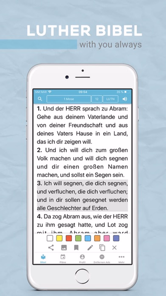 Luther's Bible Screenshot 1 - AppWisp.com Luther's Bible Screenshot 1 - AppWisp.com