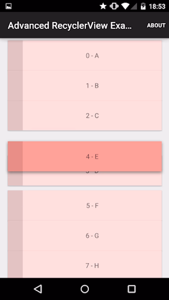 Advanced RecyclerView Examples Screenshot 4 - AppWisp.com Advanced RecyclerView Examples Screenshot 4 - AppWisp.com