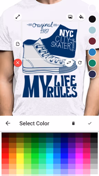 T-shirt design - Yayprint Screenshot 2 - AppWisp.com