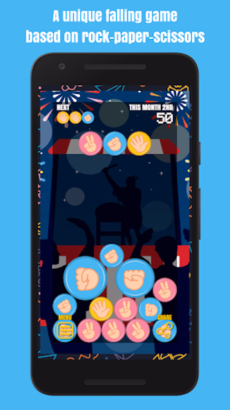 Janken Drop : Fun Falling Game Screenshot 1 - AppWisp.com