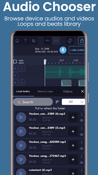 Pro Audio Editor - Music Mixer Screenshot 2 - AppWisp.com Pro Audio Editor - Music Mixer Screenshot 2 - AppWisp.com