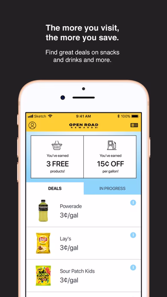 Open Road Rewards Screenshot 2 - AppWisp.com Open Road Rewards Screenshot 2 - AppWisp.com