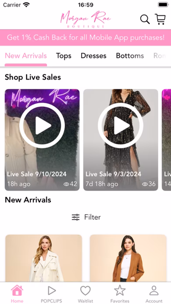 Morgan Rae Boutique Screenshot 2 - AppWisp.com Morgan Rae Boutique Screenshot 2 - AppWisp.com