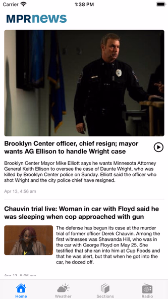 MPR News Screenshot 1 - AppWisp.com MPR News Screenshot 1 - AppWisp.com