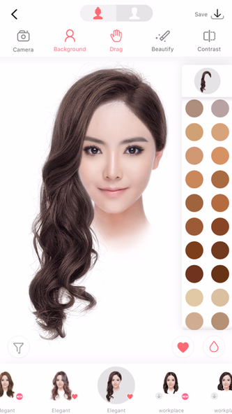 i Hairstyle-hair color changer Screenshot 1 - AppWisp.com i Hairstyle-hair color changer Screenshot 1 - AppWisp.com