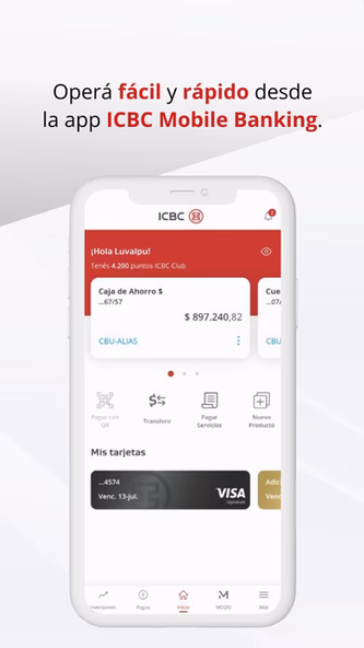 ICBC Mobile Banking(Argentina) Screenshot 1 - AppWisp.com ICBC Mobile Banking(Argentina) Screenshot 1 - AppWisp.com