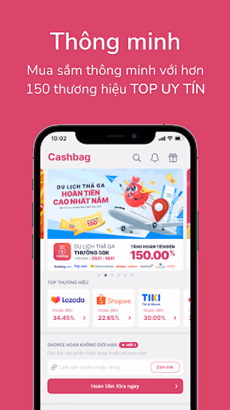 Cashbag: Hoàn tiền mua sắm Screenshot 1 - AppWisp.com Cashbag: Hoàn tiền mua sắm Screenshot 1 - AppWisp.com