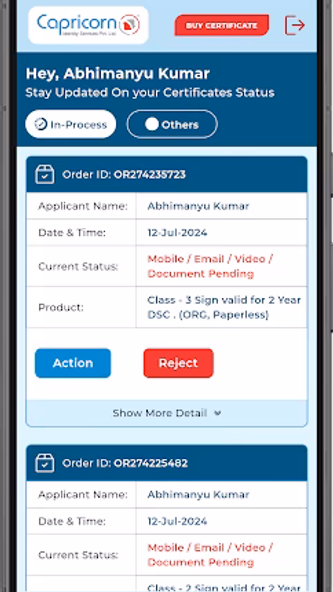 Capricorn Customer Application Screenshot 4 - AppWisp.com Capricorn Customer Application Screenshot 4 - AppWisp.com