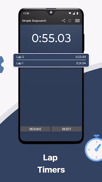 Simple Stopwatch Screenshot 4 - AppWisp.com Simple Stopwatch Screenshot 4 - AppWisp.com